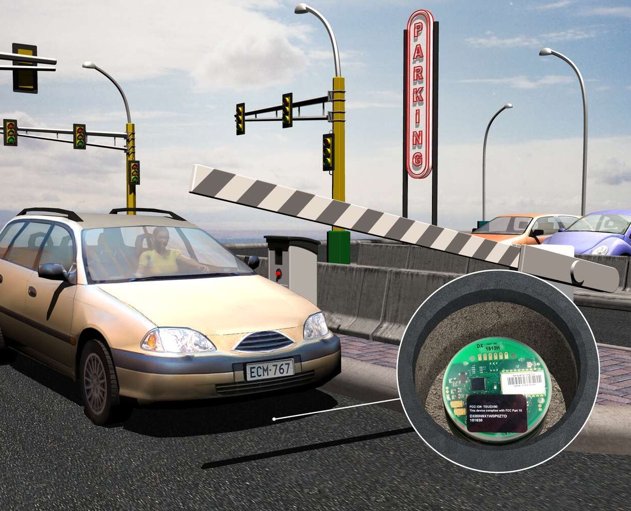 wireless magnetometer for vehicle detection in parking applications