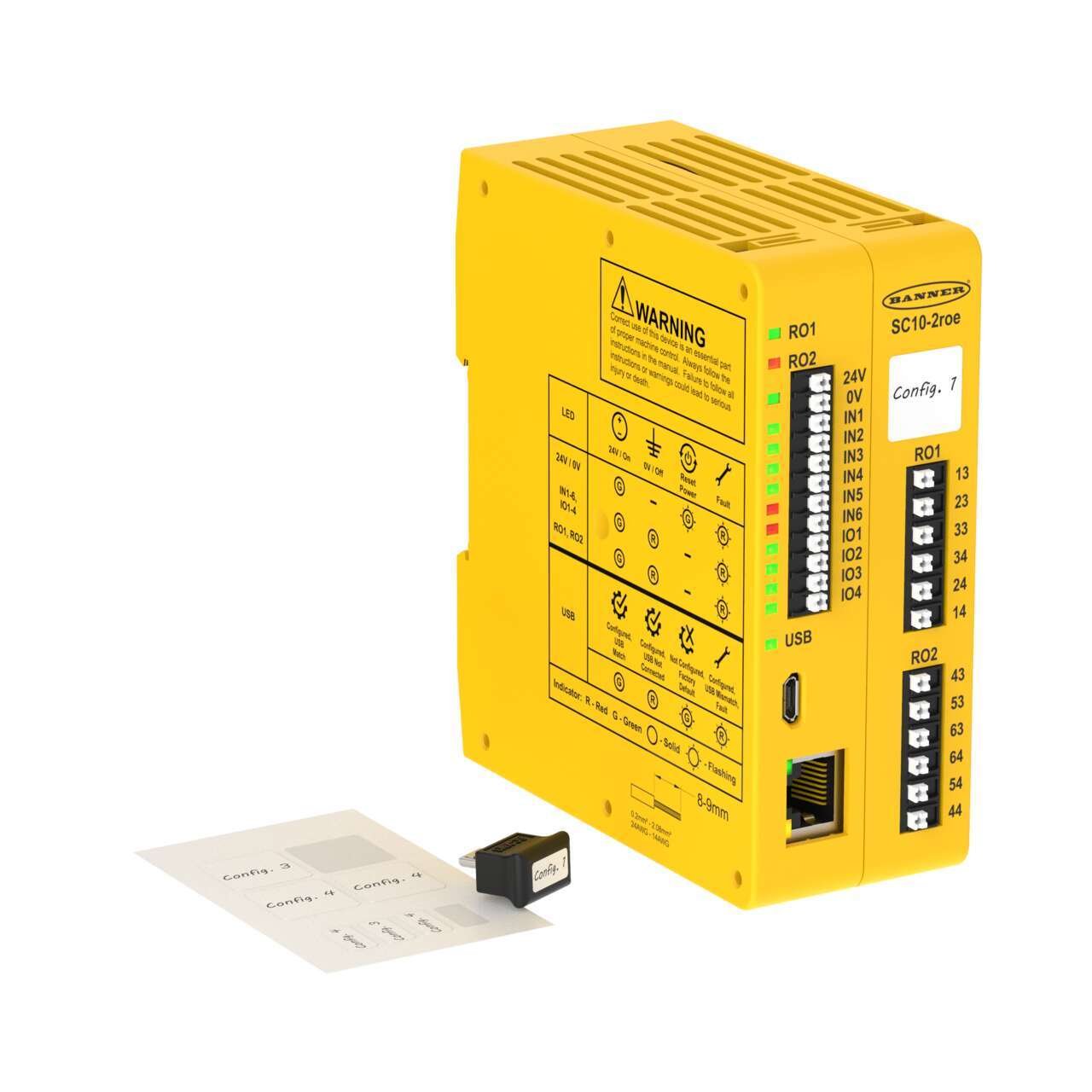 SC10 Series safety controller with SC-XM3 external drive image