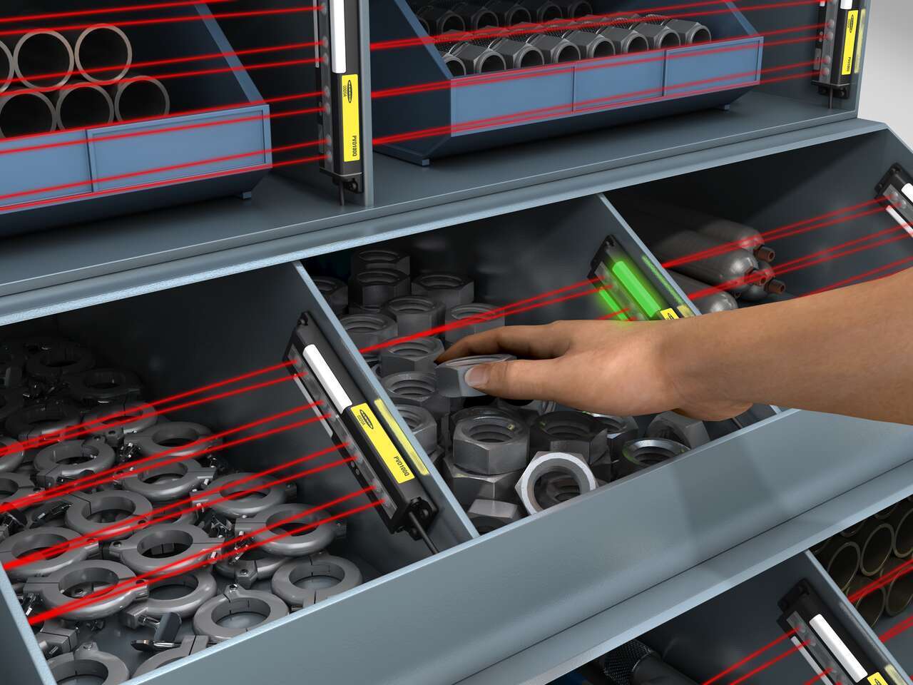 pvd_part_pick_indication_a picking parts from a bin