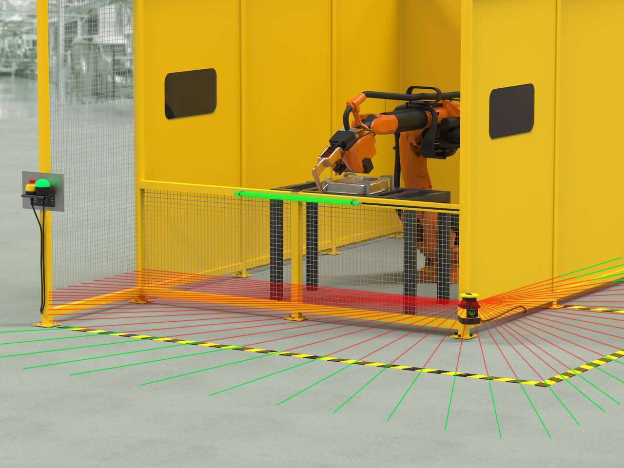 机器人焊接单元安全防护