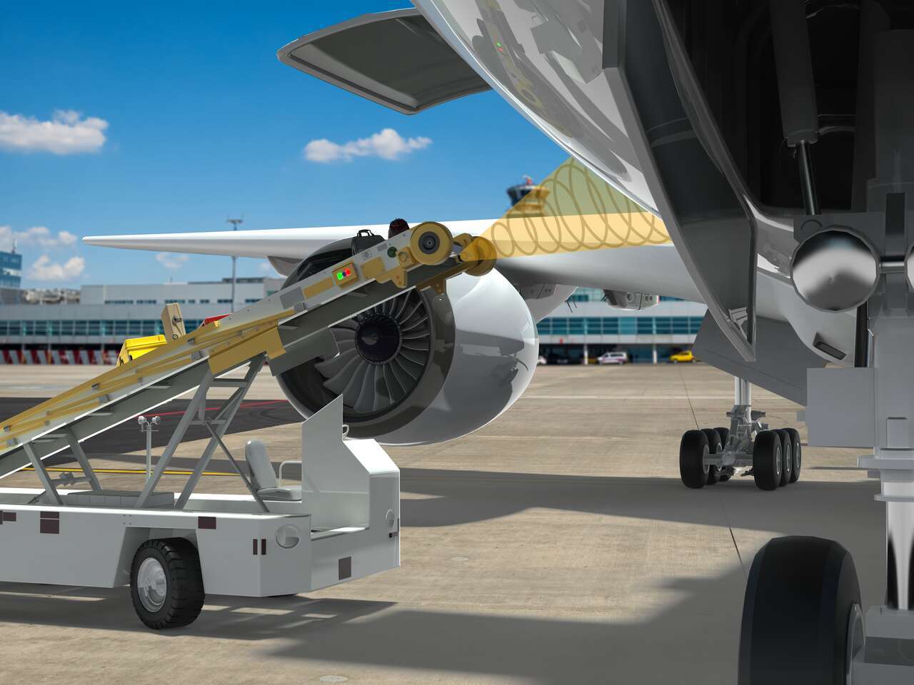 Preventing Baggage Handling Equipment from Damaging Aircraft