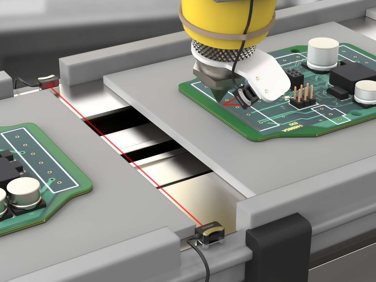 检测组装过程中 PCB 组件上的胶粘剂