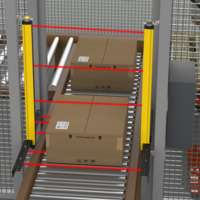 Guarding Conveyor Entry on Palletizer Machines