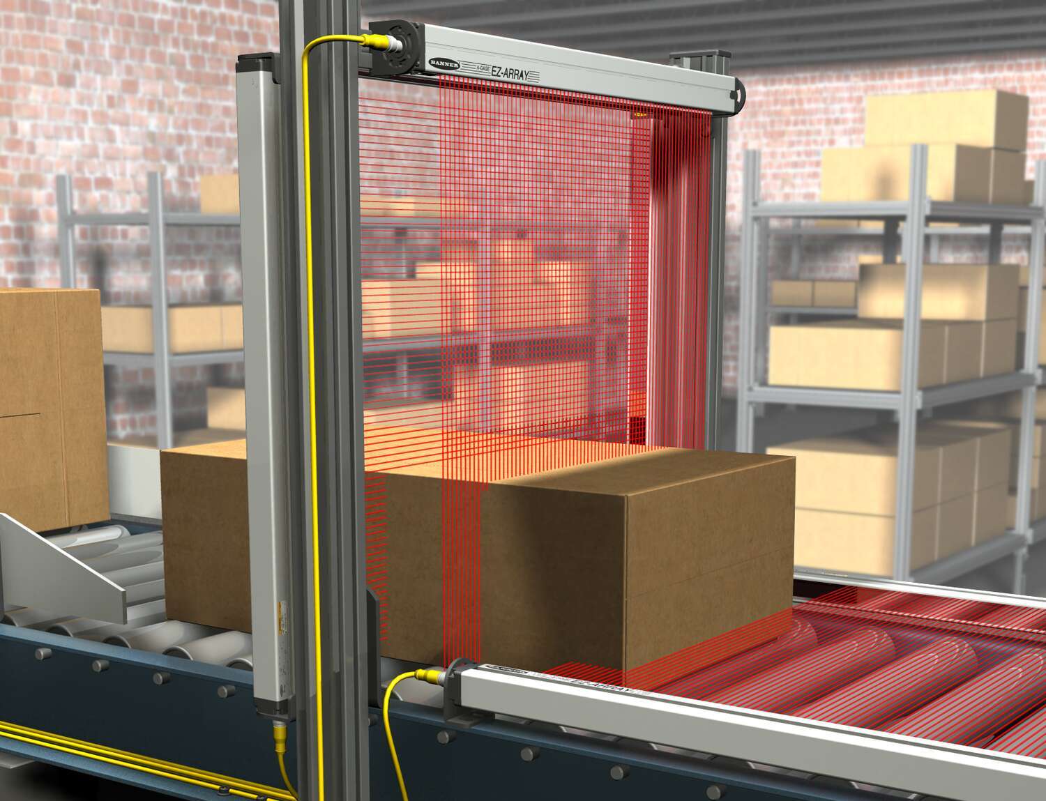 EZ-ARRAY on package conveyor