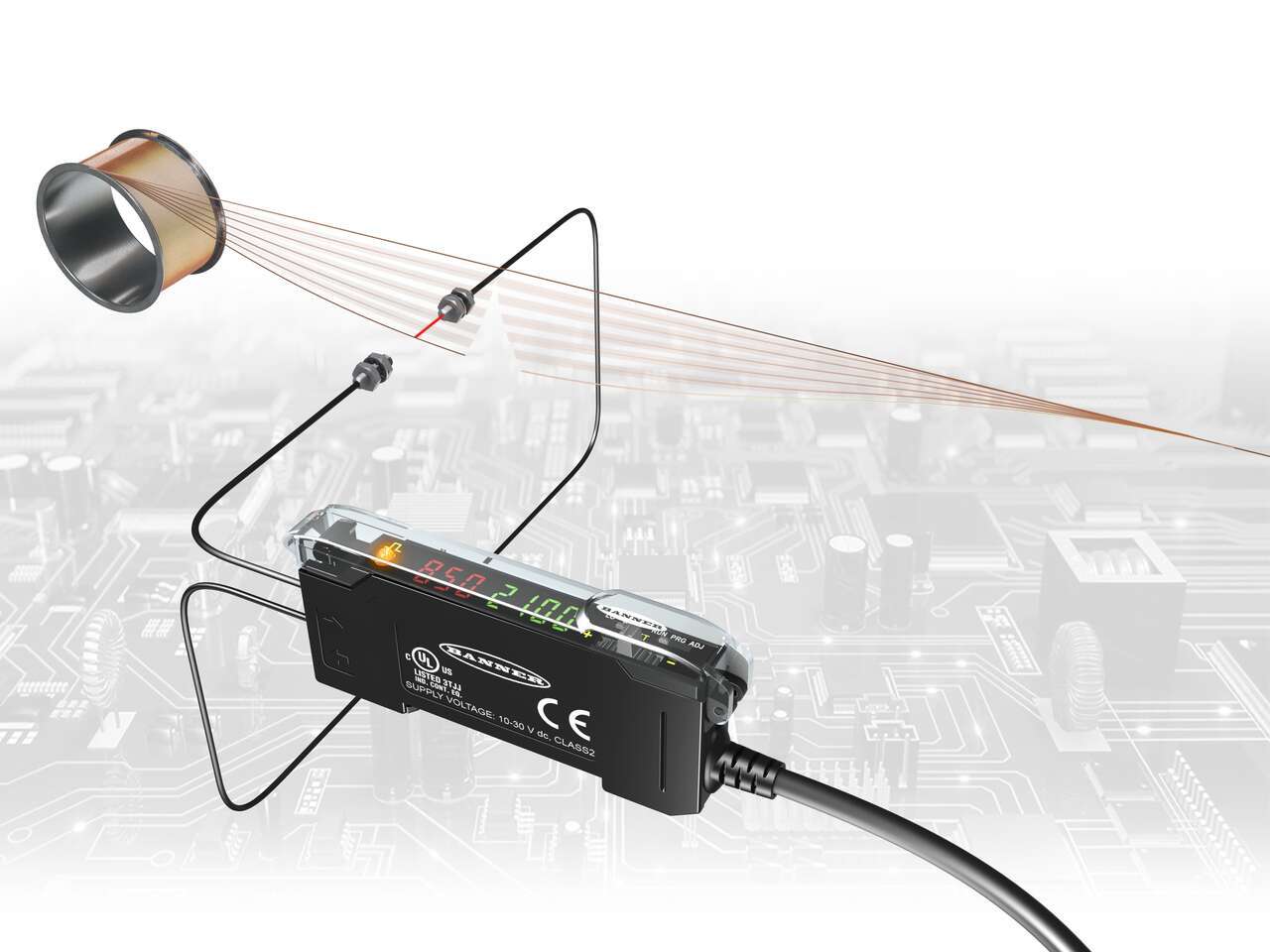 Bond Wire Break Detection with a Fiber Optic Pair