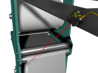 Roll Monitoring with a Laser Sensor