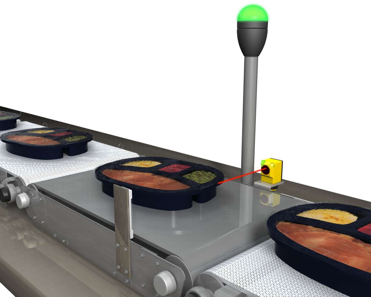 Dark Tray Detection on Checkweigh System