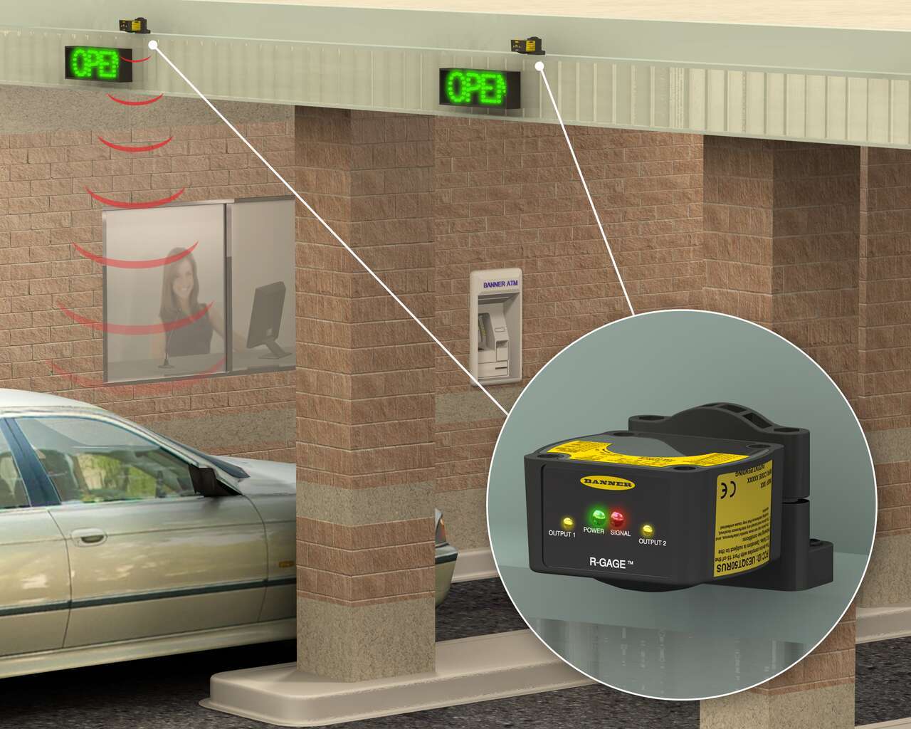 Bank Drive-Thru Automobile Detection