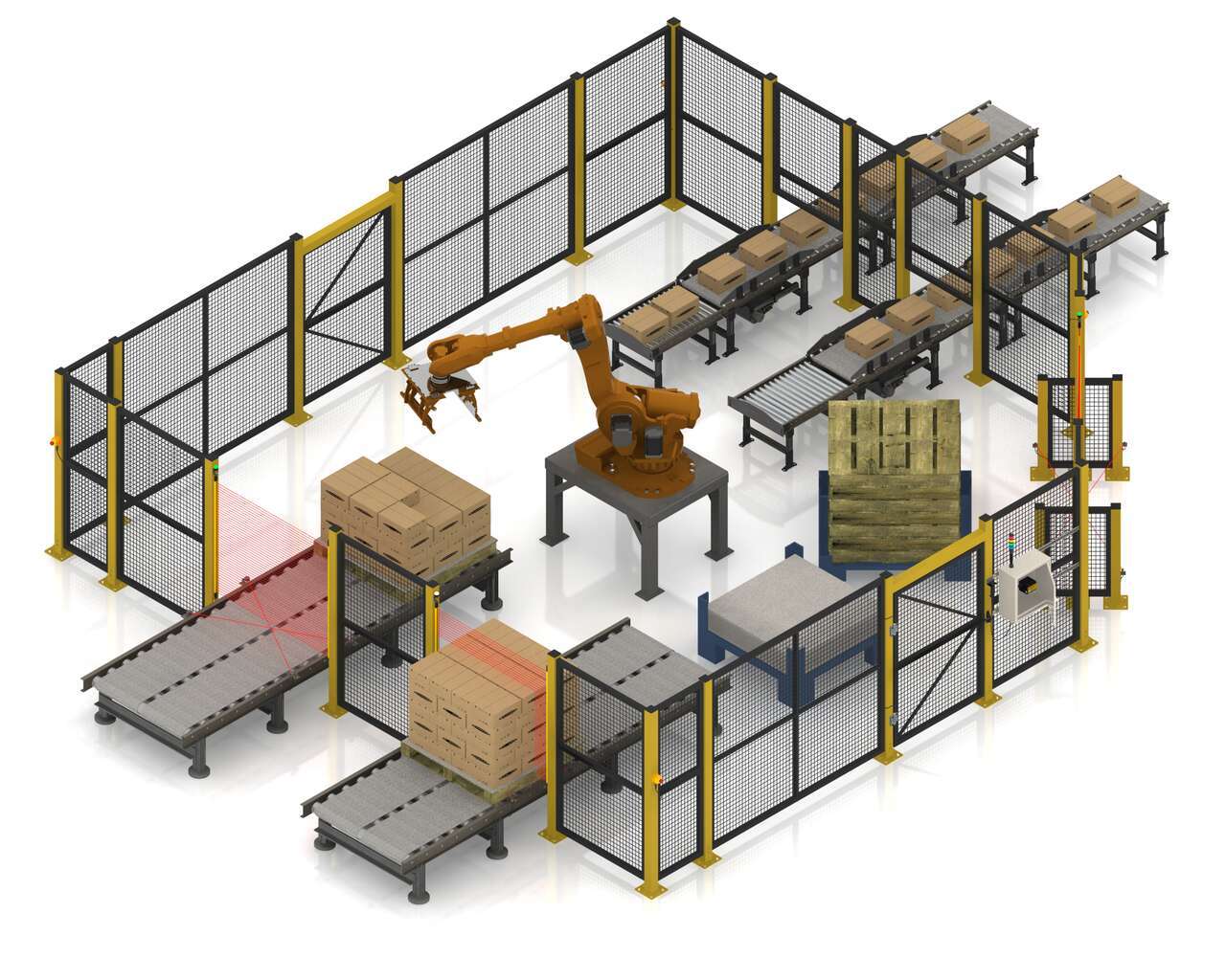 Safeguarding a Robotic Palletizer