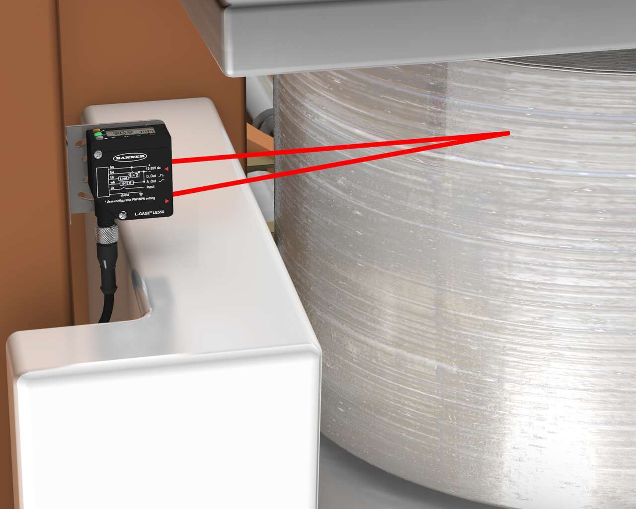 Plastic Roll Diameter Measurement