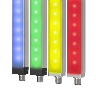 搭载 EZ-STATUS® 的 WLS28-2 多色 LED 灯带