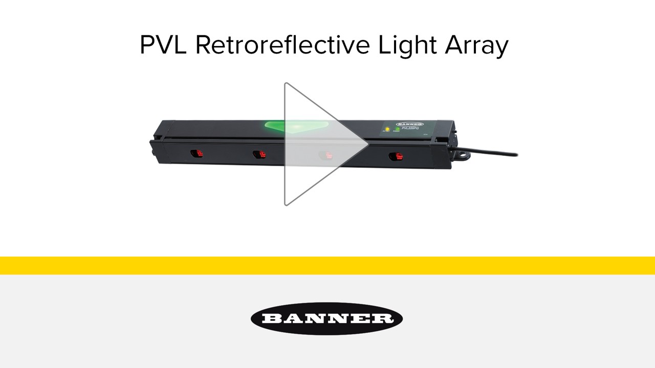 PVL Retroreflective Light Array for Lean Manufacturing