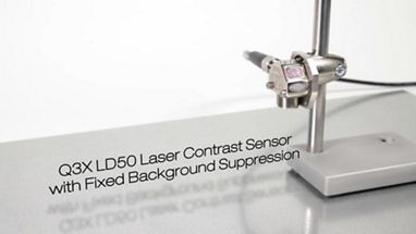 Q3x Ld50 Laser Contrast Sensor With Fixed Background Suppression